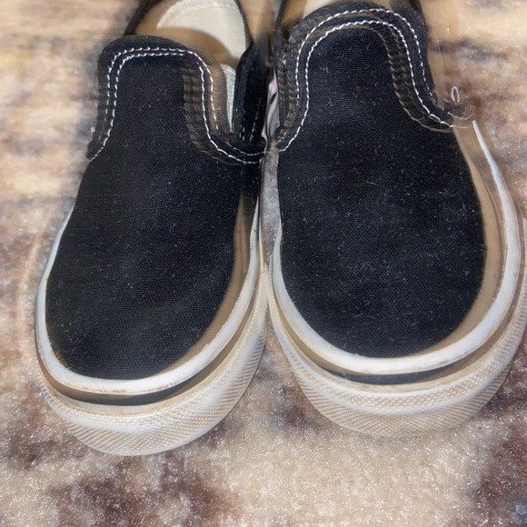 Kids Black Van Slide Sneakers size 11c - Picture 8 of 8